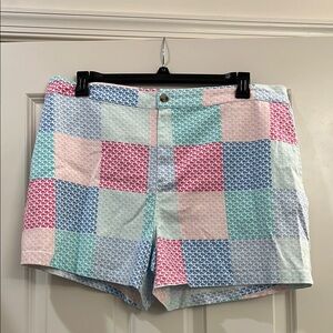 Vineyard Vines Pink and Blue Shorts Patchwork Style